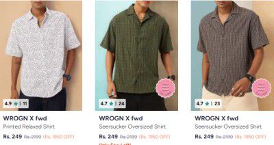 WROGN X fwd Shirt Start At 249/- |  FOR MEN