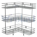 Wrolavi Stainless Steel L Corner Shape Stand, Utensils Modular Kitchen Rack Storage Organizer (3 Layer)...