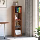 Wudyhub Engineered Wood Multipurpose Rack | Bookshelf Storage Organizer Stand | BS-07-4 Shelf-Brown...