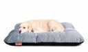WUFSIE Dog Bed Large 70x100cm | Reversible Premium Velvet Black & Grey Pet Bed...