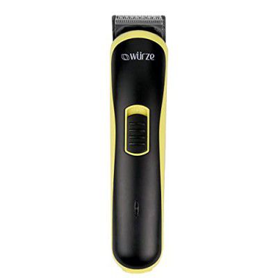 Wurze 1903B Rechargeable Cordless Beard & Hair Trimmer/Groomer for Men (Yellow)