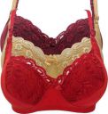 X-WELL Women Minimizer Non-Padded Bra (Red, Maroon, Beige)...