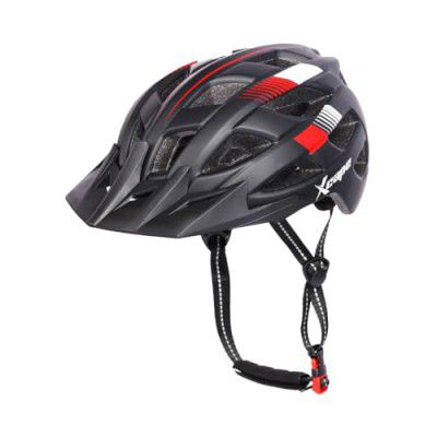 Xcape ZenithGuard Cycling Helmet | Adjustable Lightweight Bike Helmet with EPS Shell, 24 Vents, Detachable Visor, Optional Tail Light, and CPSC Certification (6 Months Warranty)