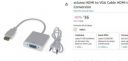 xcluma HDMI to VGA Cable HDMI to VGA with Audio Conversion...