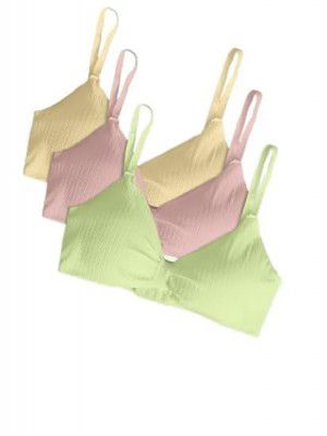 XEMOX Womens Everydays Bra Lightly Padded Bra Free Size Pack of 3 (28 to 34)