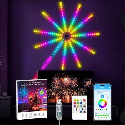 XERGY Led Firework Lights, Smart Indoor Led Strip Lights Dimmable (5V, USB Powered)