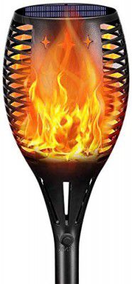 XERGY Solar Power Outdoor Waterproof Dancing Fire Mashaal Flame( Large,Pack of 1,Acrylonitrile Butadiene Styrene)