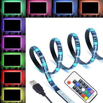 XERGY XergyX82 5V USB Led Led Flexible Strip Multicolor Options/Mode Ip65 200Cm- 30Led/M with 17 Key Controller (Multi Color, 2 Meter)(Plastic)