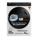 Haier 8 kg 5 Star Powered by AI-DBT with PuriSteam, Fully Automatic Front Load Washing Machine (HW80-IM12929C, with In-Built Heater, White)...