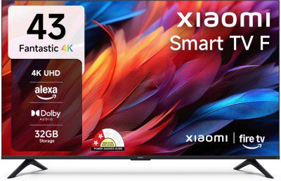 XIAOMI F Series (42") Ultra HD (4K) LED Smart Fire TV with Dolby Audio | Box Speakers | Alexa | 32GB Storage | Filmmaker Mode| Mi TV (L43MB-FIN)