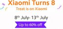 Xiaomi Turns 8 Sale |  Live at 4PM : Get Products at Rs 99 Only...
