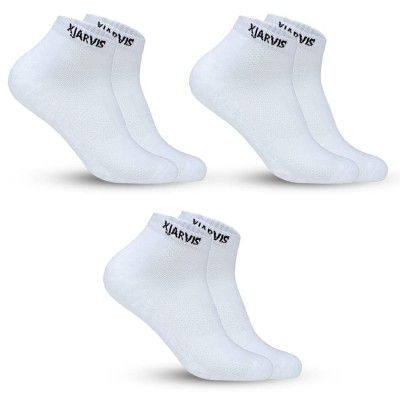 XJARVIS Ankle Length Cotton Bamboo Socks for Men & Women | Soft & Breathable | Sports Half Terry Cushion Towel | Ideal for Gym, Running & Casual Wear | Odor Free, Pack of 3