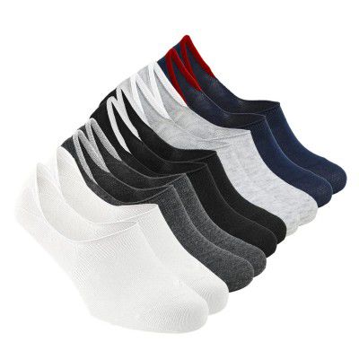 XJARVIS Premium Combo Pack Loafer Socks, Unisex Combed Cotton Socks (Free Size)
