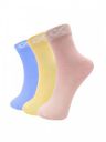Xjarvis Women Pack Of 3 Assorted Ankle-Length Sports Socks...