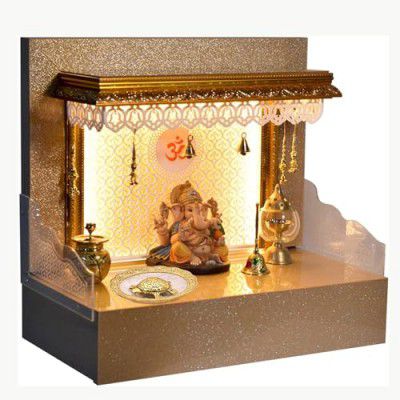 XL Kitchen Polyresin Feng Shui Tortoise On Plate Showpiece (Golden, Diameter: 5.5 Inch)