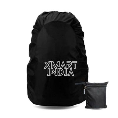 Xmart India Rain Cover for Backpack, Rainproof, Dustproof & Rain Cover with Pouch (30L-35L,Black)