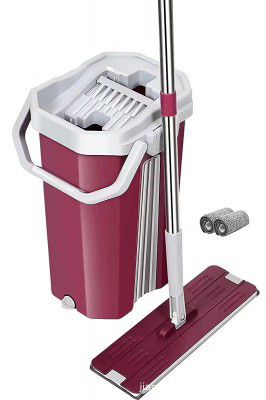 XML Mop Flat Hands Free Squeeze Microfiber 360°(Purple)