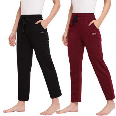 XOYA Womens Cotton Solid Pajama (Pack of 2)
