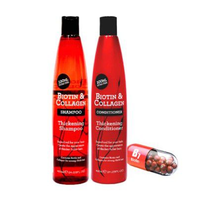 Xpel Biotin & Collagen Thickening Shampoo 400 Ml And Biotin & Collagen Conditioiner 300 Ml Duo