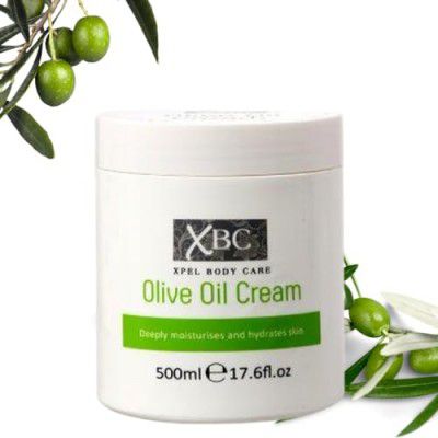 Xpel Marketing Olive Oil Cream with Olive Oil Deeply Moisturises & Hydrates Skin, for Dry & Frizzy hair, for Women & Men, for All Skin Types 500ml