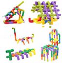XUNDA Building Block with Pipe & Wheels Activity Toy Montessori Game Early Educational Toys Games Building Block Multicolour [ 3+]...