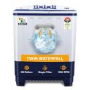 VW 7.5 kg 5 Star Pure Wash with Semi Automatic Top Load Washing Machine PureWash0075G (White)...