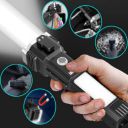 Xydrozen Super Bright Powerful LED Flashlight 990000LM Torch  (Black, 12 cm, Rechargeable)...