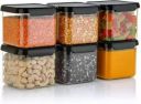 XYLOVIA Plastic Grocery Container - 500 ml  (Grey)...