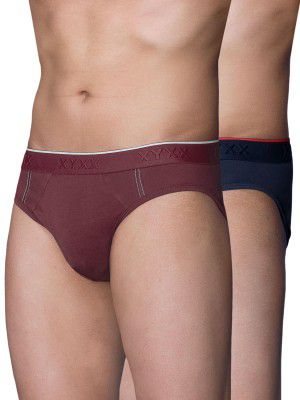 XYXX Anti-Bacterial, Odour-Free Cotton Solid Crux Briefs for Men