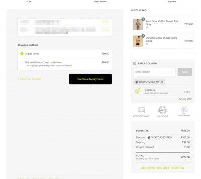 Loot | XYXX Clothing - Flat ₹500 off on No minimum order value