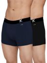 XYXX Men's Aero Super Combed Cotton Regular Fit Solid Antimicrobial Trunks with No Marks Waistband (Pack of 2)...