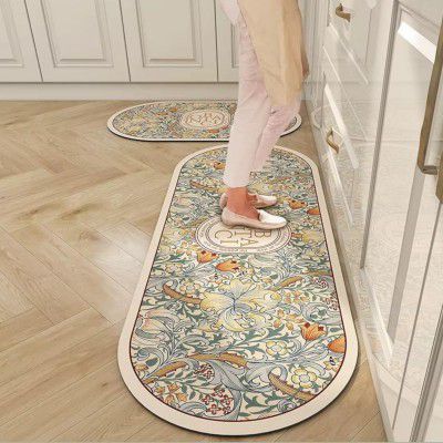 Yagzon Kitchen Mat 2 Piece Anti Fatigue Kitchen Floor Mat(Color 2)