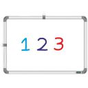 YAJNAS 1x1.5 Feet Non-Magnetic Heavy-Duty Aluminum Frame White Board...