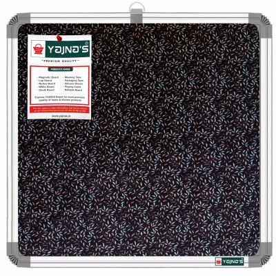 YAJNAS Premium Material Notice Pin-up Board (Blue Blush, 28x28 CM)