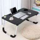 YAJNAS Wooden Multipurpose Foldable Laptop Table with Cup & Tab Holder...