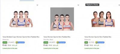 Yana Pack of 3 Bra @ ₹149