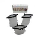 Yanmai 3-Piece Reusable Silicone Food Storage Bag Set - Leakproof, Flat Bottom Freezer Bags for Sandwiches, Snacks - Food Grade, BPA Free, Microwave & Dishwasher Safe...
