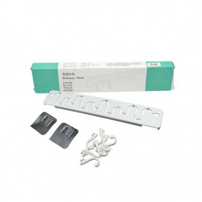 Yanmai Adjustable Adhesive Hooks Plastic Hooks for Home and Bathroom Use