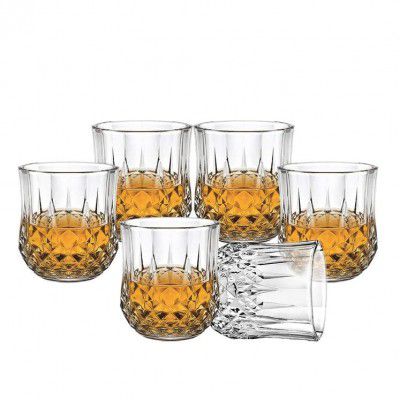 Yanmai Heavy Unbreakable Stylish Look Fully Transparent Glasses Set 315ML