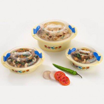 Yanmai Hot N Fresh Insulated Plastic Casserole Gift Set 3 Pieces