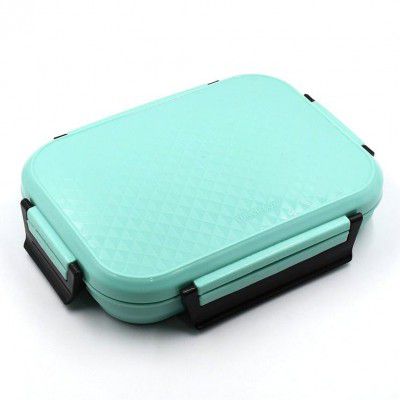 Yanmai Insulated Airtight Leak-Proof Lunch Box Set - Includes Small Box, Stainless Steel Plate for Office, School, and Picnic Use