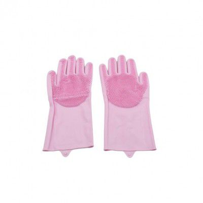 Yanmai Multipurpose Silicone Dishwashing Gloves with Scrubber
