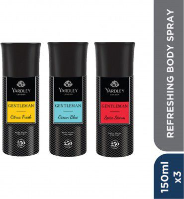 Yardley London Body Spray Tripack Body Spray  -  For Men 