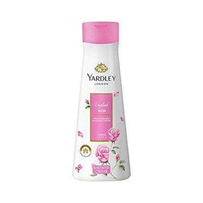Yardley London English Rose Moisturising Shower Crème With Natural Floral Essence| Daily Bath Shower Gel For Women| Infused With Floral Actives & Shea Butter| 250ml
