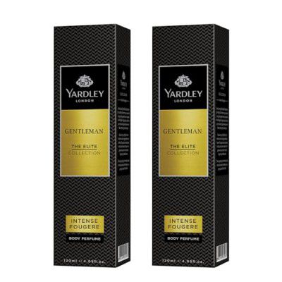 Yardley London Gentleman Intense Fougere Body Liquid Perfume| The Elite Collection| No Gas Deodorant For Men| Men's Body Perfume| 120Ml (Pack Of 2)