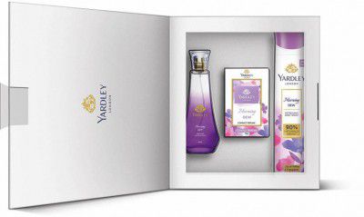 Yardley London Luxury Gift Set For Women- Morning Dew DWP, Compact Perfume, and Body Spray Combo Set (Set of 3)