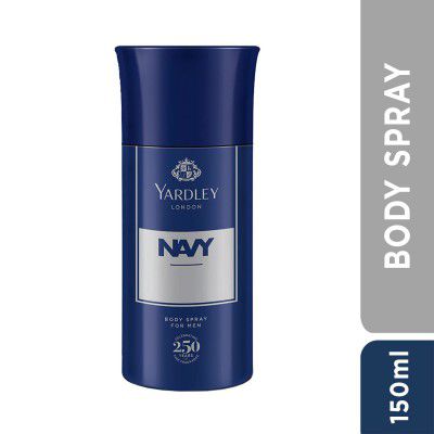 Yardley London Navy- Body Spray for Men - 150ml