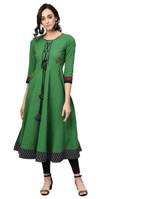 Yash Gallery Women's Cotton Regular Kurta