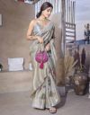 YASHIKA Floral Print, Self Design Daily Wear Art Silk Saree (Grey)...