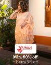 Yashika Sarees @ Minimum 80% + Extra 5% Off...
